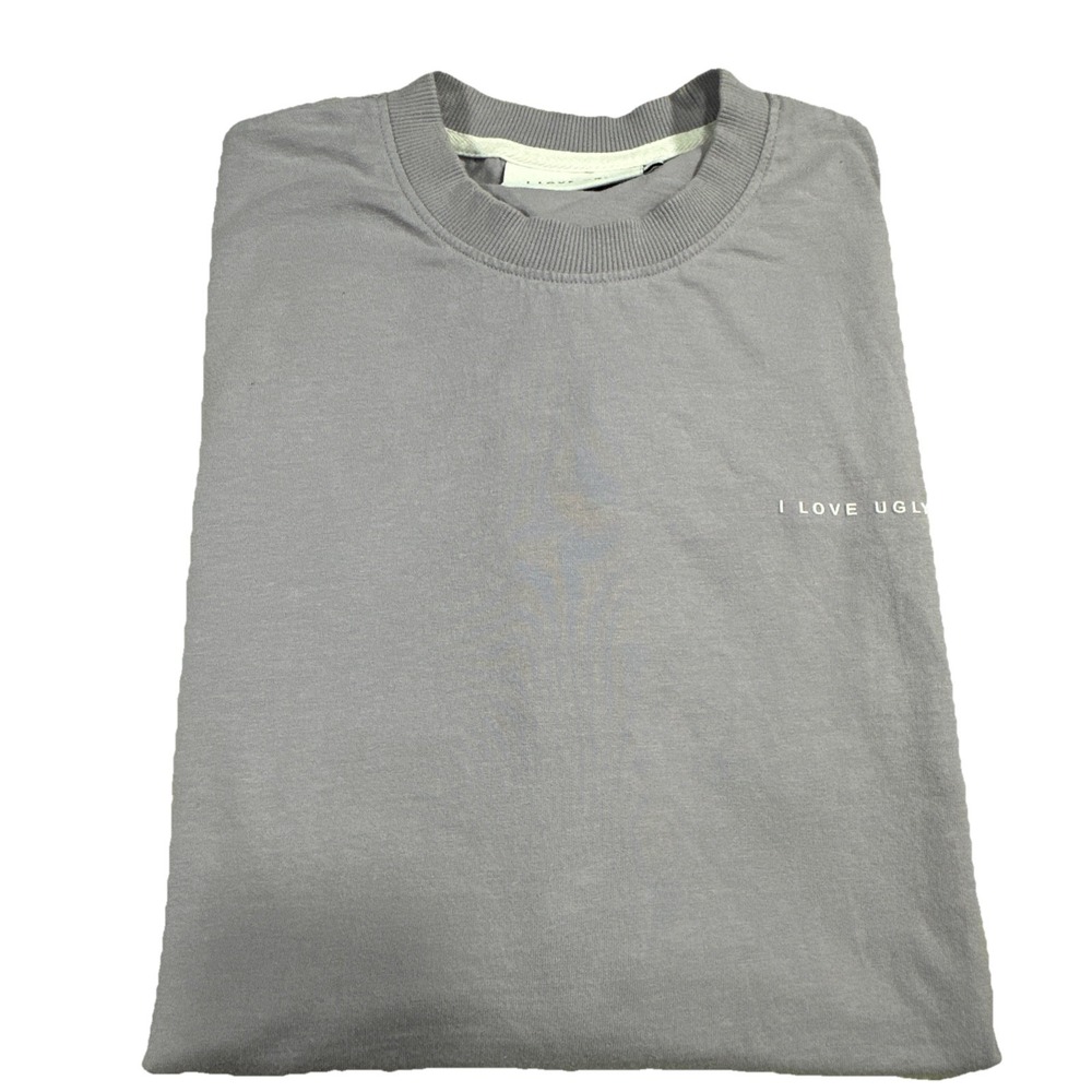 I Love Ugly Box Tee Shirt Mens Medium Lavender‎